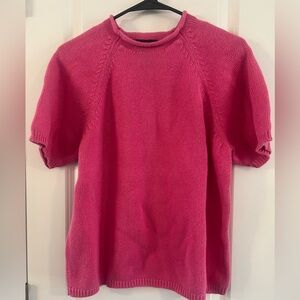 Denim&Co Vibrant Pink Cowl Neck Sweater